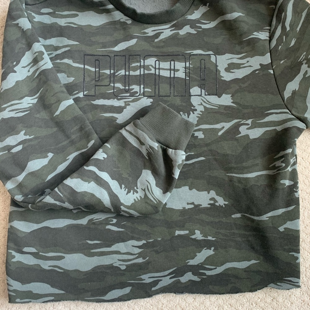 Puma cropped crew sweatshirt